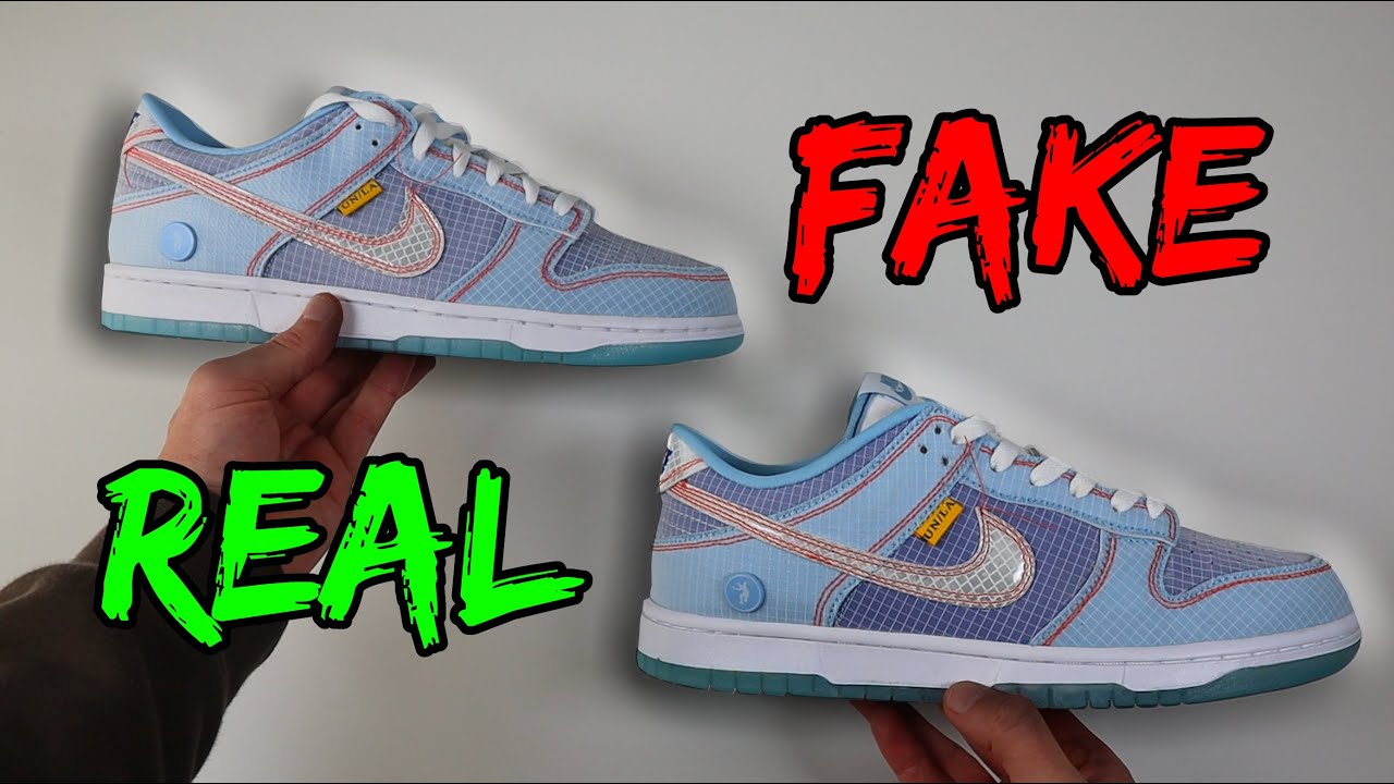 REAL VS FAKE! NIKE X UNION LA DUNK LOW ARGON SNEAKER COMPARISON!