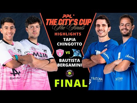 🔥 Final Pro Padel League 2025 | Tapia & Chingotto vs Bautista & Bergamini | PPL The City’s Cup