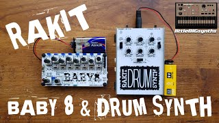 Video thumbnail for Rakit Drum Synth & Baby 8 Sequencer | Sound Demo + Overview by littleBIGsynths / Mod Maquina