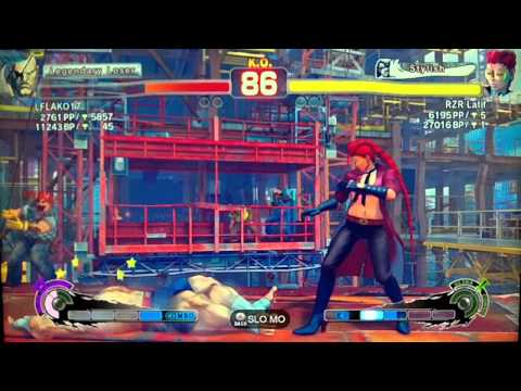 SSF4 AE LFLAKO17 (Sagat) vs RZR Latif (Viper)