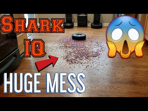 Shark IQ Huge Pick UP Test!!! Over 1.5 pounds of Plastic Beads Challenge, Roomba s9 and i7 helps out