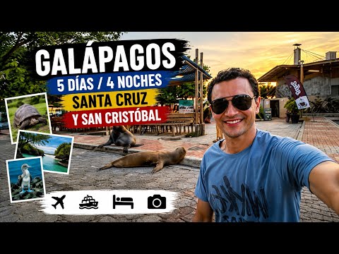🌴 GALÁPAGOS: 4 NOCHES Y 5 DÍAS — SANTA CRUZ + SAN CRISTÓBAL