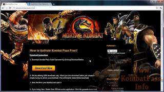 Mortal Kombat 9 Online Pass Code Unlocking Tutorial