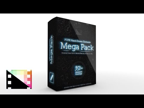 FCPX Hand Drawn Elements Mega Pack (August 2020 Update) +50 New Graphics - Pixel Film Studios
