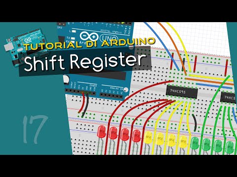 Arduino Tutorial ITA 17: How to Increase Digital Outputs with 8-Bit Shift Registers