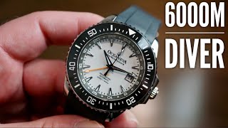 Oceaneva Deep Marine Explorer GMT 6000M Dive Watch Review - Crazy Lumed Dial!