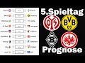 Matchday 5 Of The Bundesliga 25 26 Prediction All Games Tips