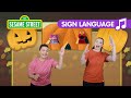 Sesame Street Hello Halloween Song In American Sign Language ASL