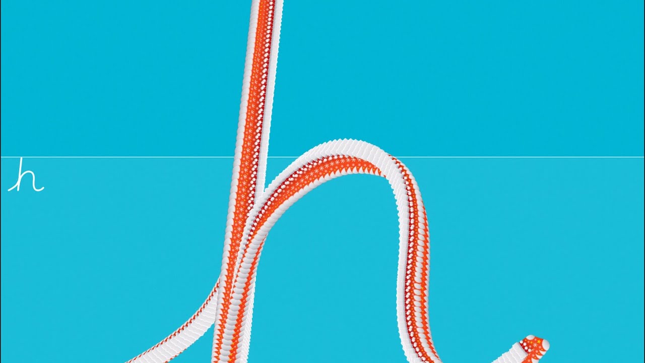 Lowercase Alphabet (based on UK Cursive font) using Cursive Writing Wizard app