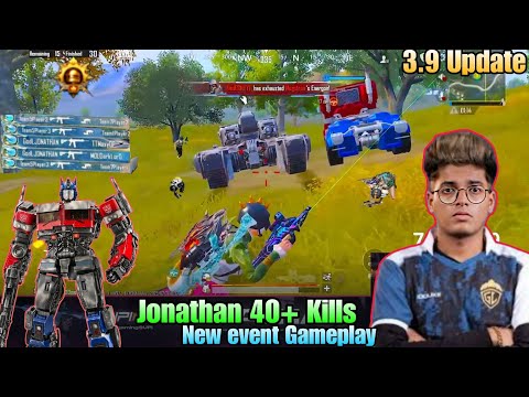 Jonathan 40+ kills New event gameplay 🥵| Jonathan 3.9 update gameplay on live stream 🔥| #jonathan