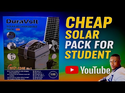 Very Cheap Solar Pack for Students & Camping | DURAVOLT Backup Power Unboxing! MUST WATCH!
