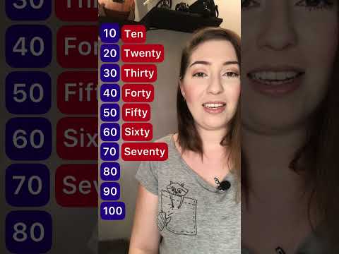 NUMBERS 10-100 #ingles #inglesfacil #inglesonline #english #inglês #shorts