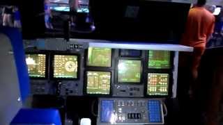 preview picture of video 'INSIDE ATLANTIS SPACE SHUTTLE COCKPIT NASA KENNEDY SPACE CENTER FLORIDA USA'