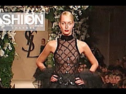 YVES SAINT LAURENT Haute Couture Spring Summer 2001 Paris - Fashion Channel