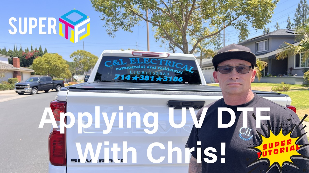 Apply UV DTF To Glass Or A Vehicle