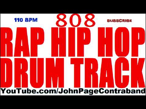 808 Rap Hip Hop Drum Beat Track 110 bpm Loop