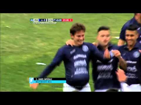 Gol de Imperiale. Independiente RM 4 - Gimnasia (M) 0. Fecha 28. B Nacional 2015. FPT