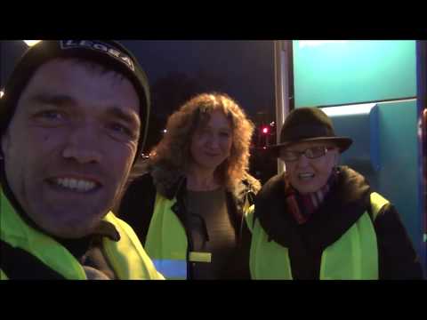 Gelbe Westen an der Tanke in Mainz - 26.11.2018