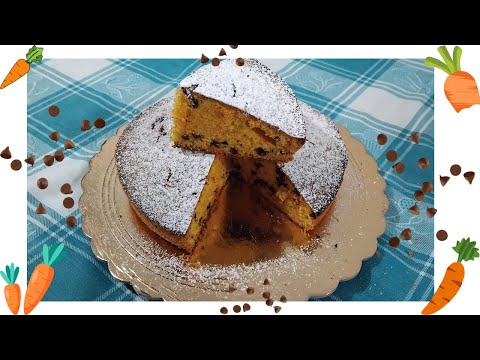 Torta di carote con gocce di cioccolato - Ricetta