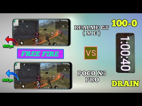 Realme Gt Master Edition Vs Poco X3 Pro 100 To 0 % Battery Drain Test