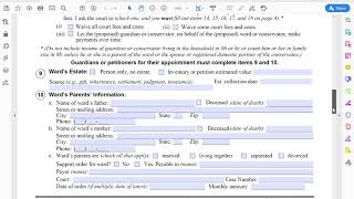How an Attorney Fills Out a Fee Waiver for a Conservatorship - Form FW-001-GC