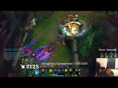 [ Solarbacca ] Gangplank TOP vs Maokai 10/2/7 | NA MASTER | LOL Season 2022