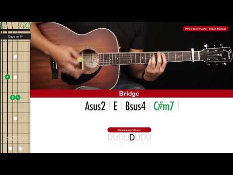 When You're Gone Guitar Cover Shawn Mendes 🎸|Tabs + Chords|