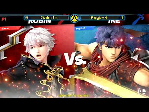PsyKod(Ike) vs Sakuto(Robin)  Arcade Legacy #34  SSBU  Winners Semis