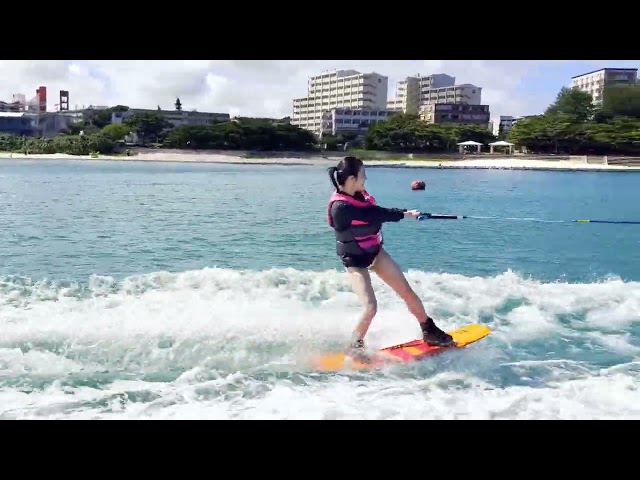 各務周海　振出 宮古島・ウェイクボード】サーフィンのようにジェットスキーで引っ張る