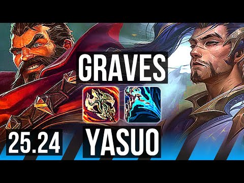 GRAVES vs YASUO (MID) | KR Master | 25.24