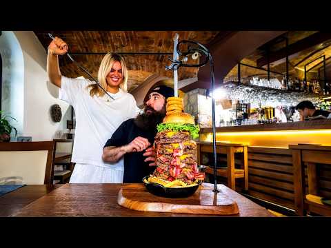 WIN A SWORD IF YOU CAN BEAT SLOVENIA'S 'FAT JOE' BURGER CHALLENGE RECORD! | BeardMeatsFood
