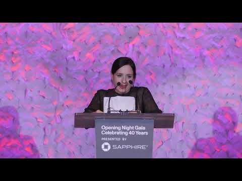 Maite Alberdi Accepts the 2024 Vanguard Award for Nonfiction