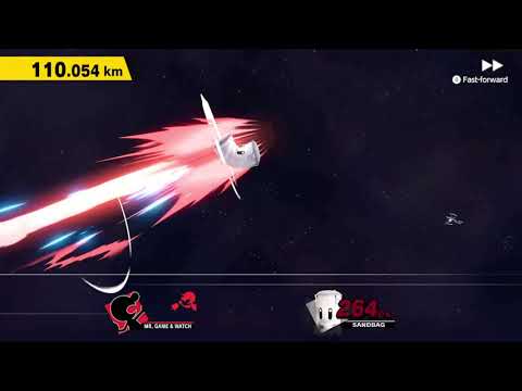 [SSBU] Home Run Contest - Mr. Game & Watch - 624.035 km