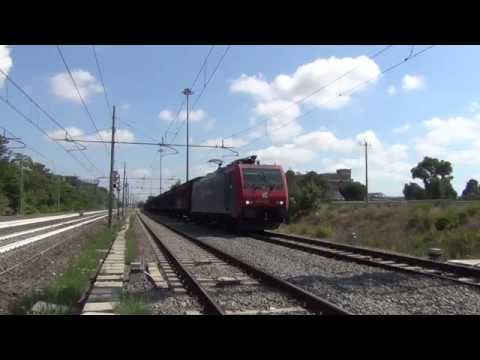 E474.201 sul MRS 57452 Maddaloni Marcianise - Roma Smistamento, in partenza da Pomezia