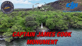DJI Mini 4 Pro Flight to the James Cook Monument on the Island of Hawai'i