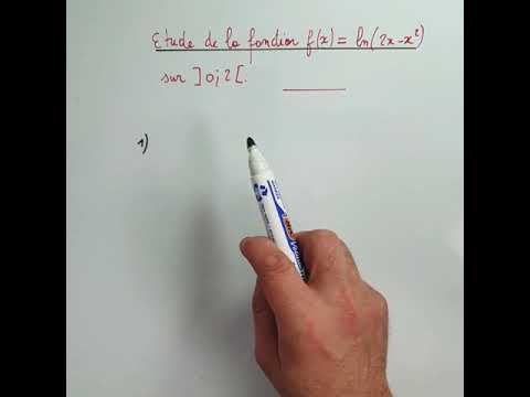 Complete study of a natural logarithm function - FINAL YEAR