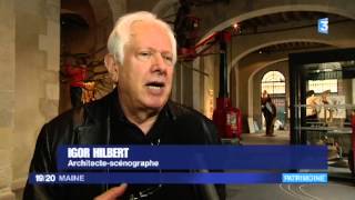 preview picture of video 'La Flèche : La Halle au Blé nouveau lieu culturel'