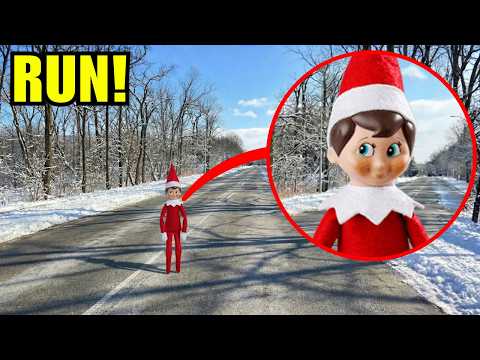 DRONE CATCHES ELF ON THE SHELF AT HAUNTED PARK ON CHRISTMAS EVE!! (WE FOUND EVIL ELF!!)