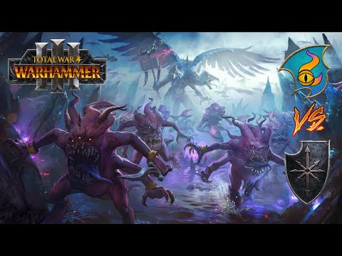 WARPFIRE + CHAOS | Tzeentch vs Warriors of Chaos - Total War: Warhammer 3 - Land Battle