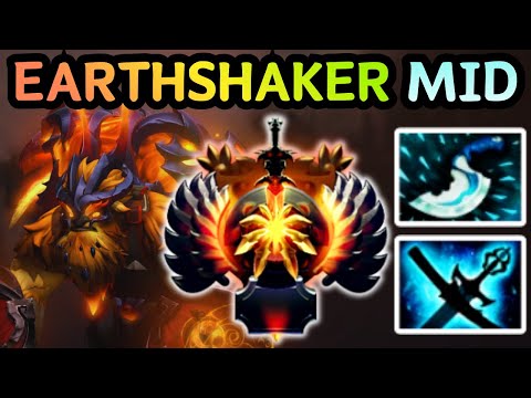 🔥 NEW PATCH 7.40b EARTHSHAKER MID ONE STUN, FULL CONTROL | DOTA 2 GAMEPLAY 🔥
