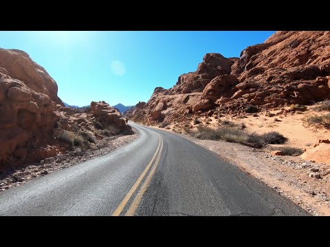 POV driving through Red Rock State Park loop road - Free Stock Footage