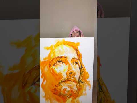 Day 93: Showing my art until I reach 1 mil ❤️‍🔥♾️♠️ #jesus #jesusart #artwork #shorts #modernart