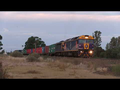 Australian Trains - POTA Rice Train shunting at Deniliquin