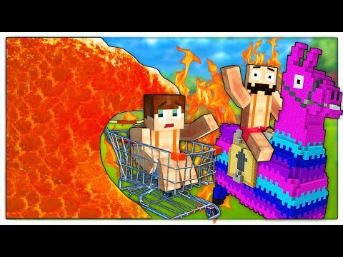 LO TSUNAMI DI LAVA DISTRUGGE FORTNITE! - Minecraft ITA 