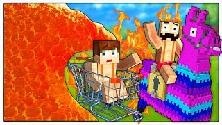 LO TSUNAMI DI LAVA DISTRUGGE FORTNITE! - Minecraft ITA