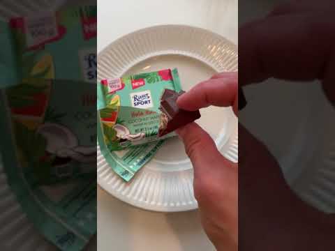 TASTE TEST TIME! Ritter Sport Coconut wafer chocolate bar!