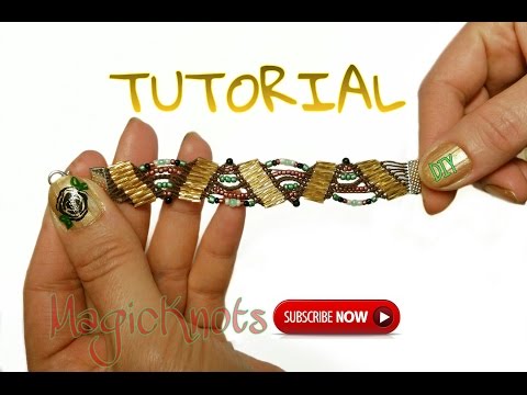 Macrame Bracelet with Beads Tutorial Easy Jewelry Making