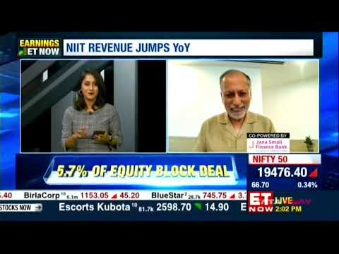 Rajendra S Pawar, Chairman and Co-Founder NIIT group in conversation with ET Now on NIIT Q1 Results