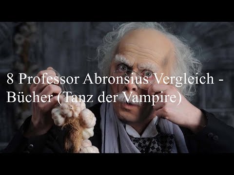 8 Professor Abronsius Vergleich - Bücher (Tanz der Vampire)