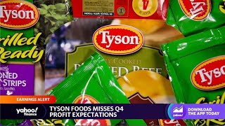 Tyson stock drops on earnings miss, soaring chicken prices